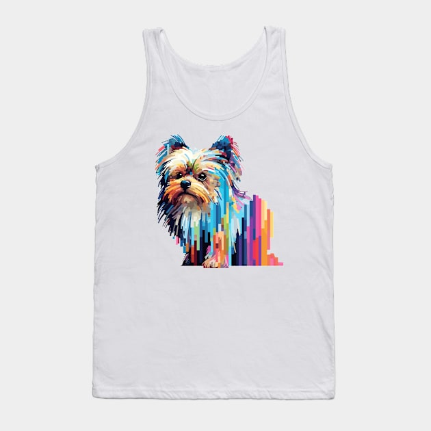 Yorkshire Terrier Dog Pet World Animal Lover Furry Friend Abstract Tank Top by Cubebox